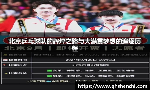 北京乒乓球队的辉煌之路与大满贯梦想的追逐历程